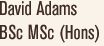 David Adams BSc MSc (Hons)